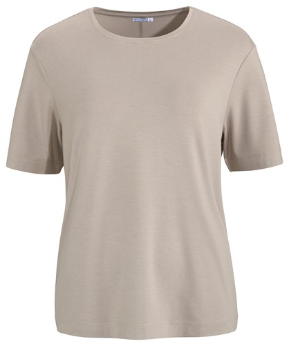 Topp av bambu m kort ärm Nougat