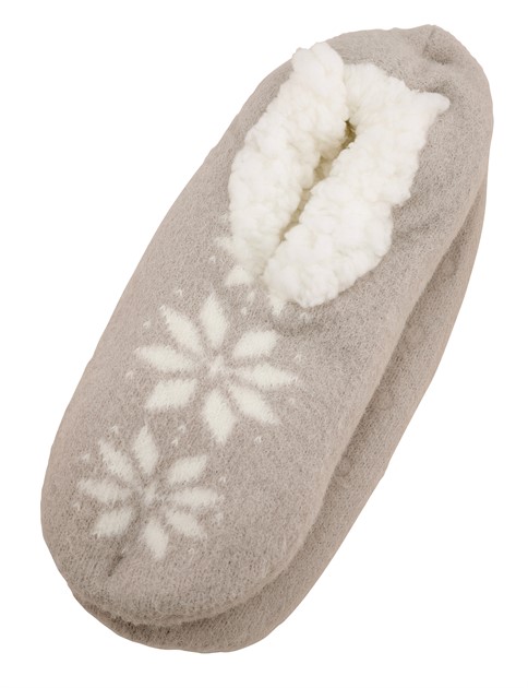 Mystoffel antihalk fodrad lätt att ta av/på Grå