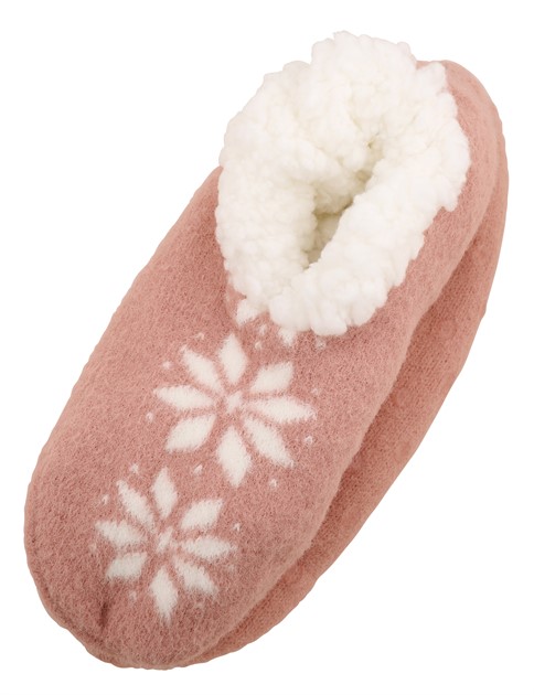 Mystoffel antihalk fodrad lätt att ta av/på Rosa