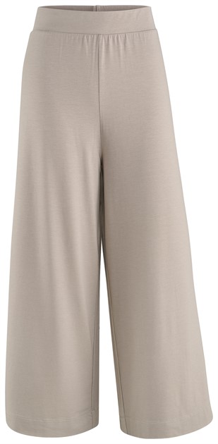 Trikåbyxa i bambu m vida ben Nougat