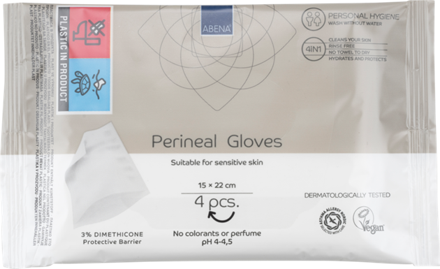 Tvättvante inkontinens 4st/fp