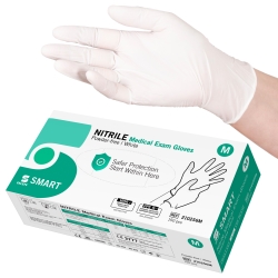 Handskar nitril puderfria VIT M AQL1,5 150st/fp