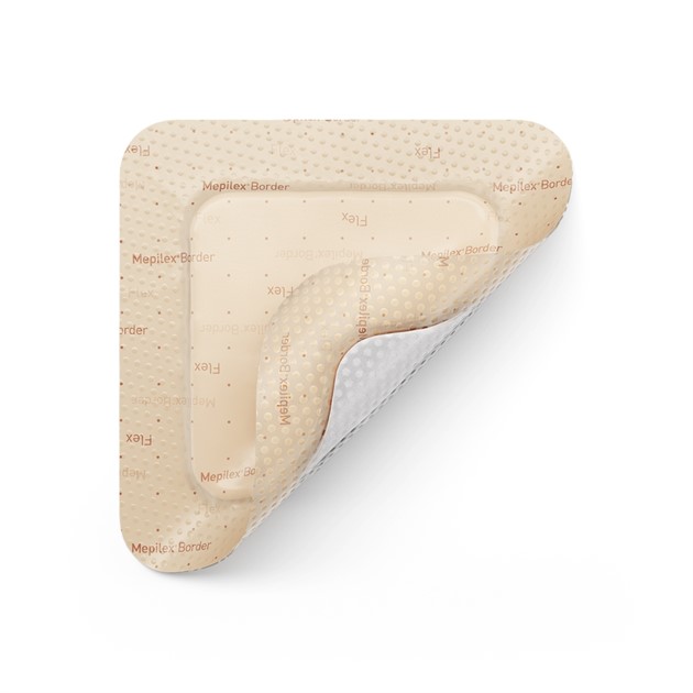 Förband pol/sil Mepilex Border Flex 7,5x7,5cm 5st/fp