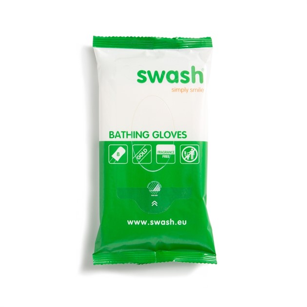 Tvätthandske oparf. Swash Gold 22x14 cm 8st/fp