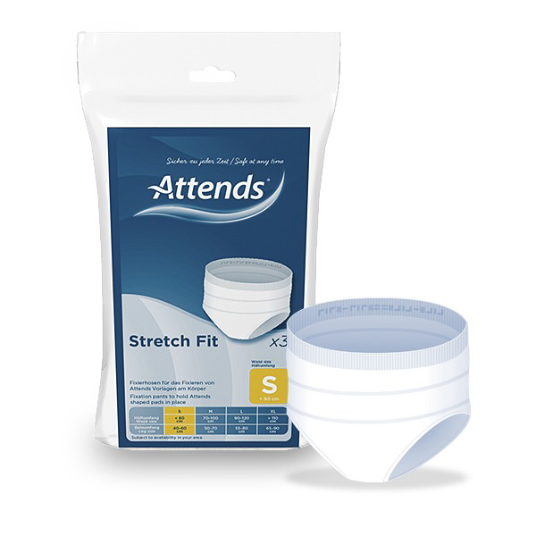 Inkontinens Fixeringsbyxa  Attends Stretch Fit S 3st/fp