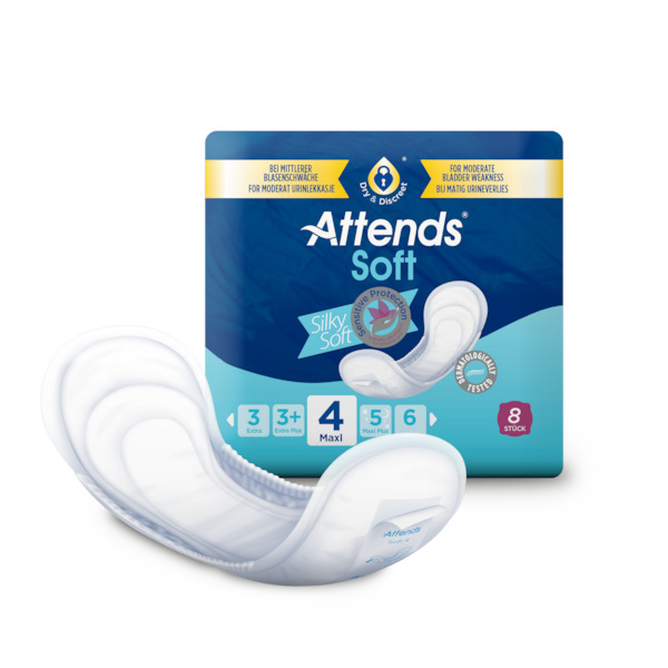 Inkontinensskydd Attends Soft 4 Maxi 8st/fp