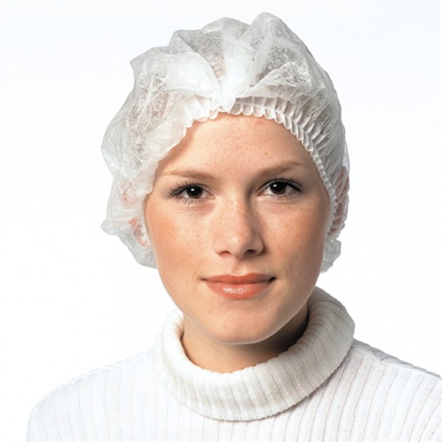 Mössa Mob Cap vit 100st/fp