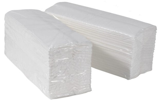 Pappershandduk C-fold 2-lag ren vit nyfiber 152st x 16fp=2432st