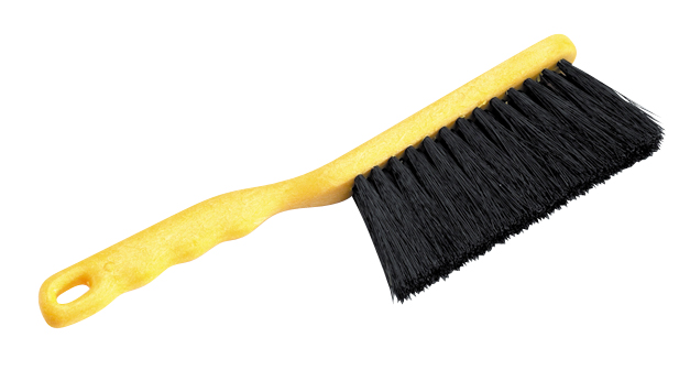 Borste för bänk svart tagelblandning plast 29,5 cm