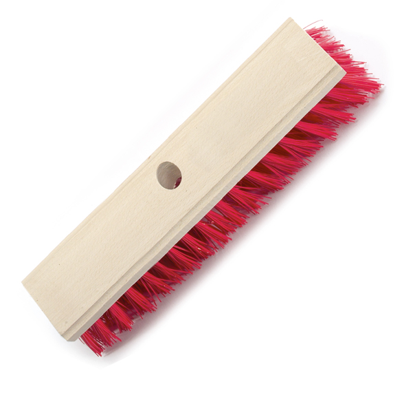 Sopborste kvast 30cm röd borst