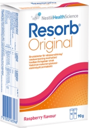 Vätskeersättning Resorb Orginal 2x10st brustabletter hallon
