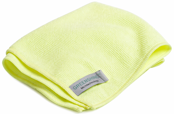 Mikrofiberduk Greenshine gul 32x32cm