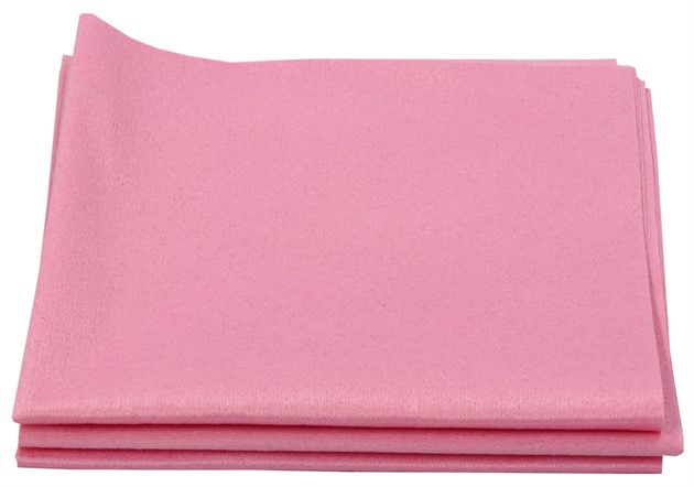 Engångsduk 33x33 cm med sanitetsrengöring röd