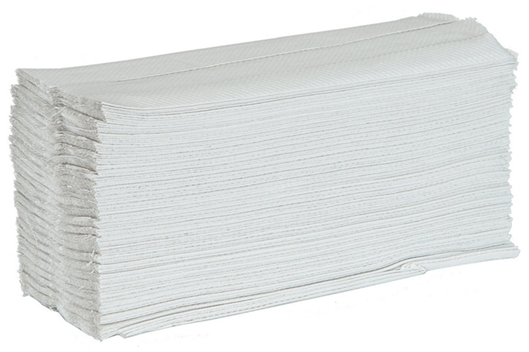 Pappershandduk C-fold 2-lag vit Satino Prestige 2 23x32cm 144 ark/bunt