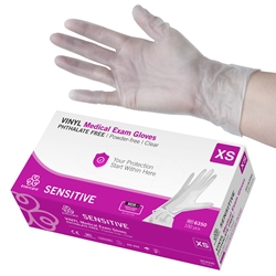 Handskar vinyl ftalat och puderfria AQL 1,5 Evercare XS 100st/fp