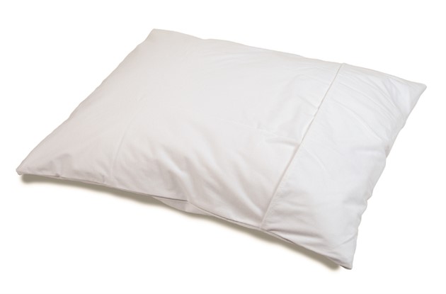 Örngott vit med vätskespärr med dragkedja L 50 cm x B 60 cm