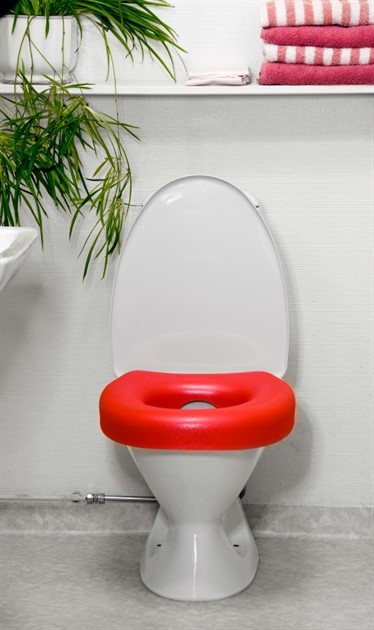 Toalettsits Mjukis röd