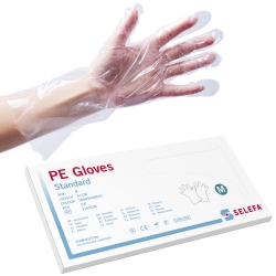 Handskar skydds Std Clear Medium 34cm 100st/fp