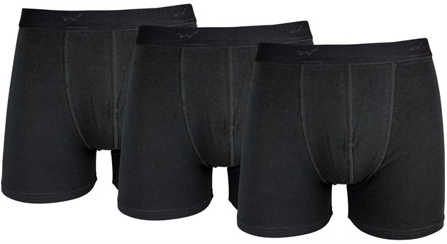 Kalsong boxer med elastan 3-pack svart st M