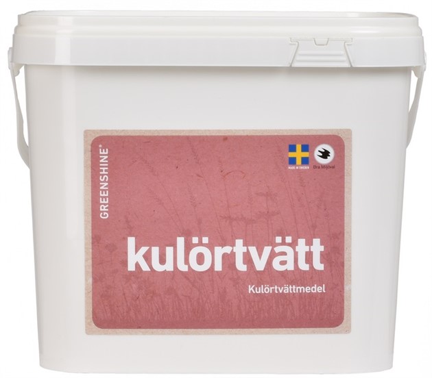 Tvättmedel Kulörtvätt Greenshine 10kg/hink