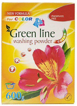 Tvättmedel Green Line Color 600gr/fp