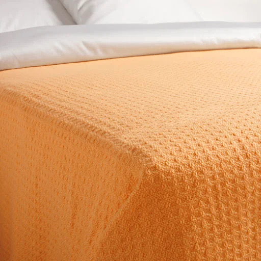 Våffelfilt omärkt 150x210 cm gul (uppfyller sjukhuskrav)