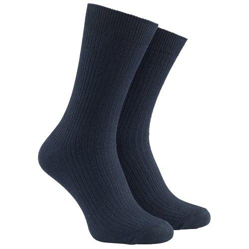 Socka med extra lös resår marin st 46-48