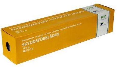 Förkläde transparent plast på rulle 80x125cmx0,02mm 100st/fp