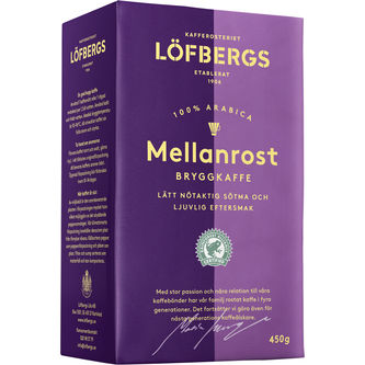 Kaffe Löfbergs brygg mellanrost 450g/fp