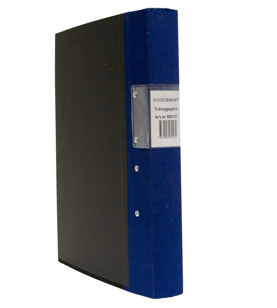 Pärm A4 blå 40mm trärygg