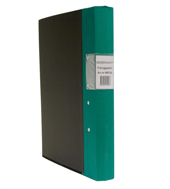 Pärm A4 grön 40mm trärygg