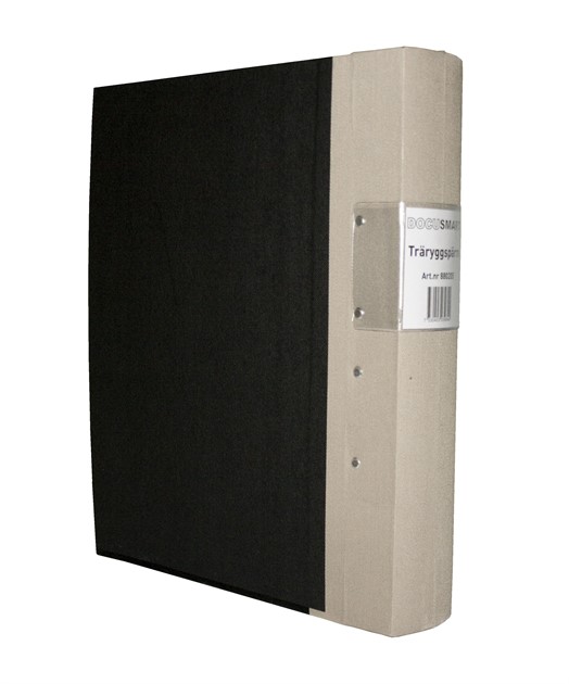 Pärm A4 grå 60mm trärygg