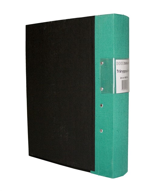 Pärm A4 grön 60mm trärygg