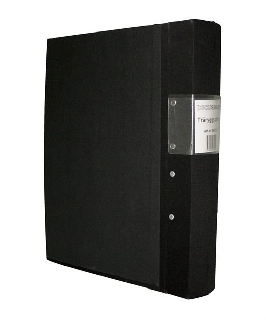 Pärm A4 svart 60mm trärygg