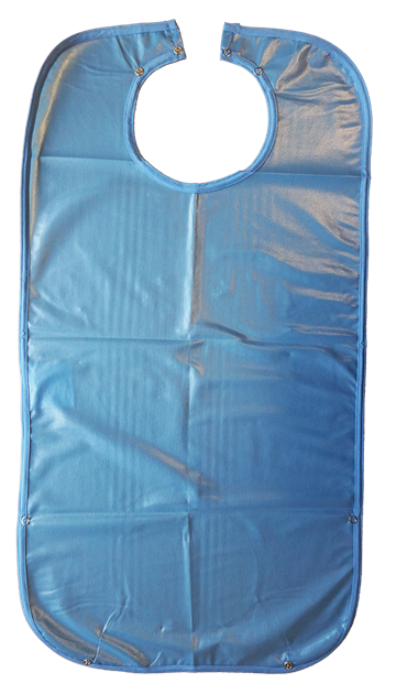 Haklapp,blå med plastat ytskikt