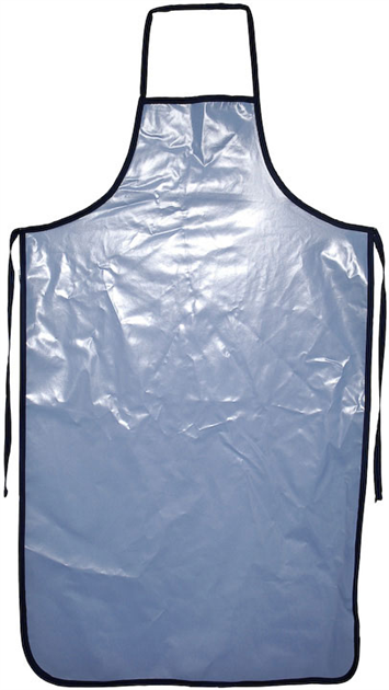 Duschförkläde knälång blå