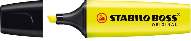 Överstrykningspenna gul STABILO Boss