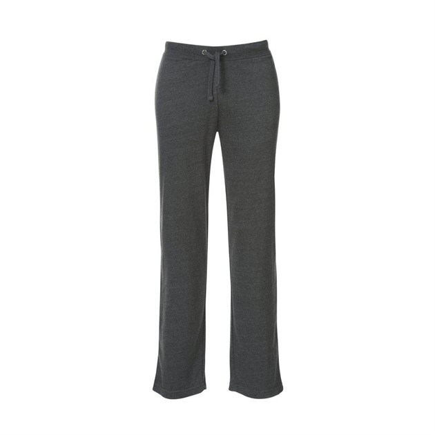 Trikåbyxa raka ben, resår i midja grå st S