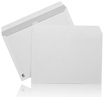 Kuvert C5 vita självklistrande 500st/fp
