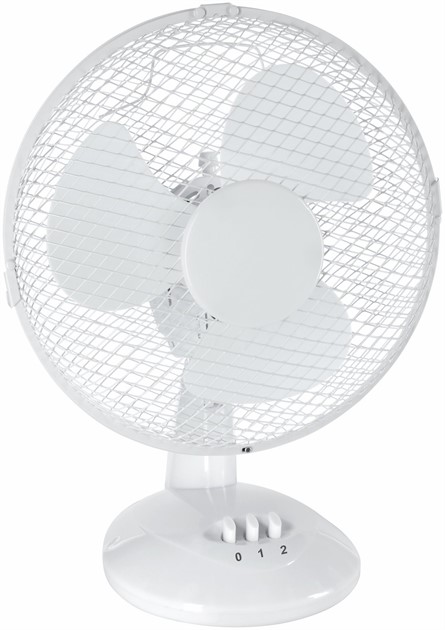 Bordsfläkt 9" oscillerande med en böjbar fläktdel. 2 hastigheter