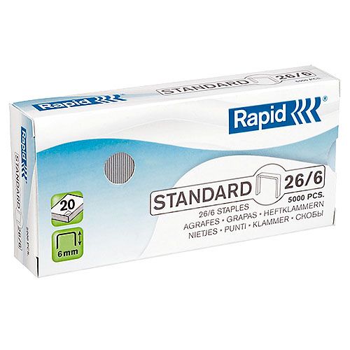 Häftklammer 26/6 5000st/ask