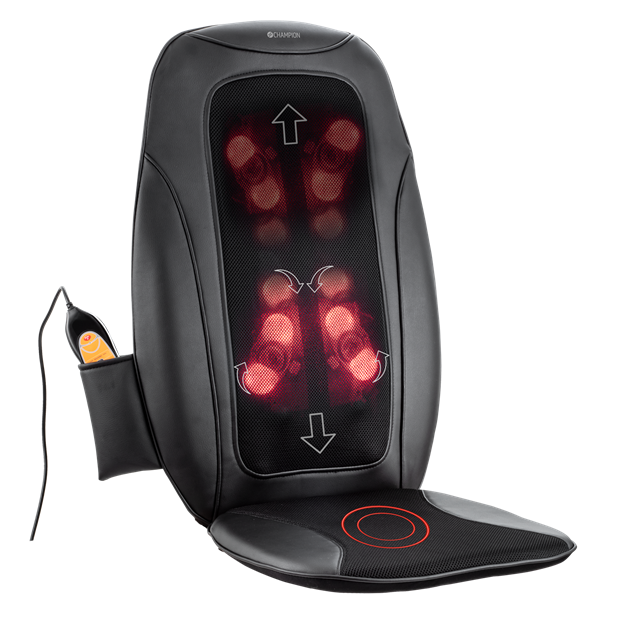 Massagedyna Champion 3D Infraröd Värme 3-Zon MD210 Svart