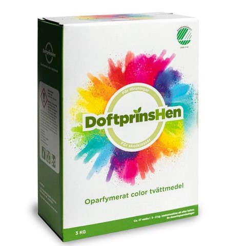 Tvättmedel kulörtvätt oparfymerad 3 kg/fp
