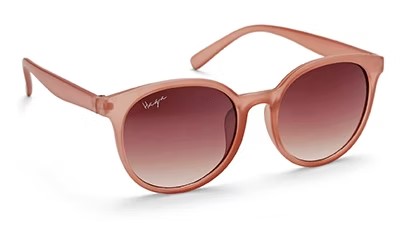 Solglasögon Evy Matt Transparent Nude/Pink - Brown Gradient lens