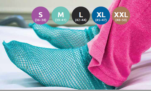 Gripsock för torra och fuktiga utrymmen stl XXL 48-50 ljusbrun (1par)