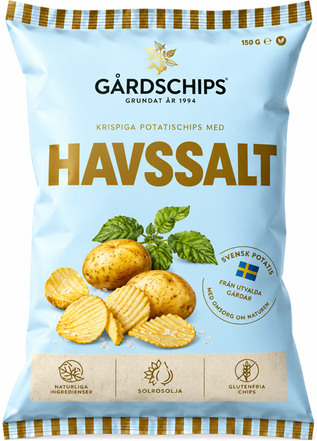 Gårdschips Havssalt 150g
