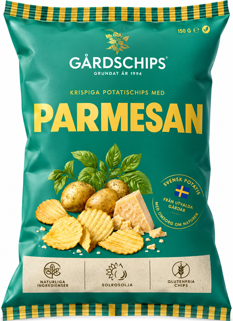 Gårdschips Parmesan 150g