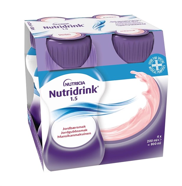 Näringsdryck Nutridrink 4x200ml jordgubb(Fortimel)
