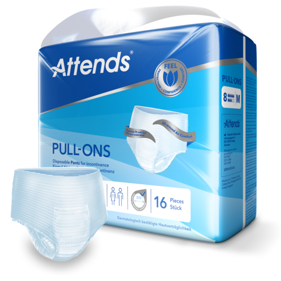 Inkontinensskydd Attends Pull-Ons 8 M 16st/fp