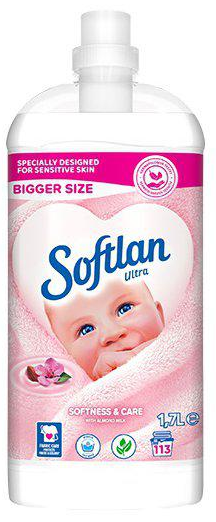 Sköljmedel Softlan Softness & Care 1700 ml